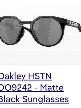 Oakley Matte Black Round Sunglasses